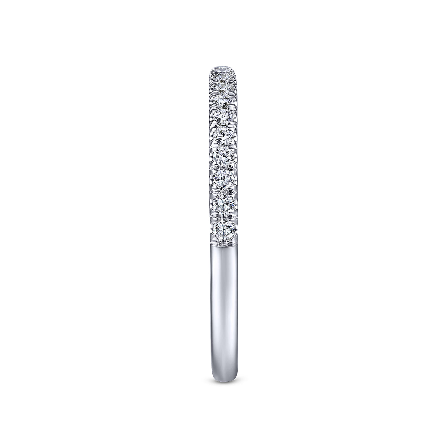 14K White Gold Matching Wedding Band - 0.22 ct - Shot 5