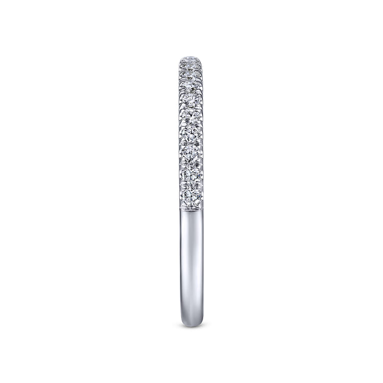 14K White Gold Matching Wedding Band - 0.22 ct - Shot 5