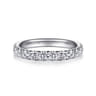 14K White Gold Matching Wedding Band - 0.92 ct