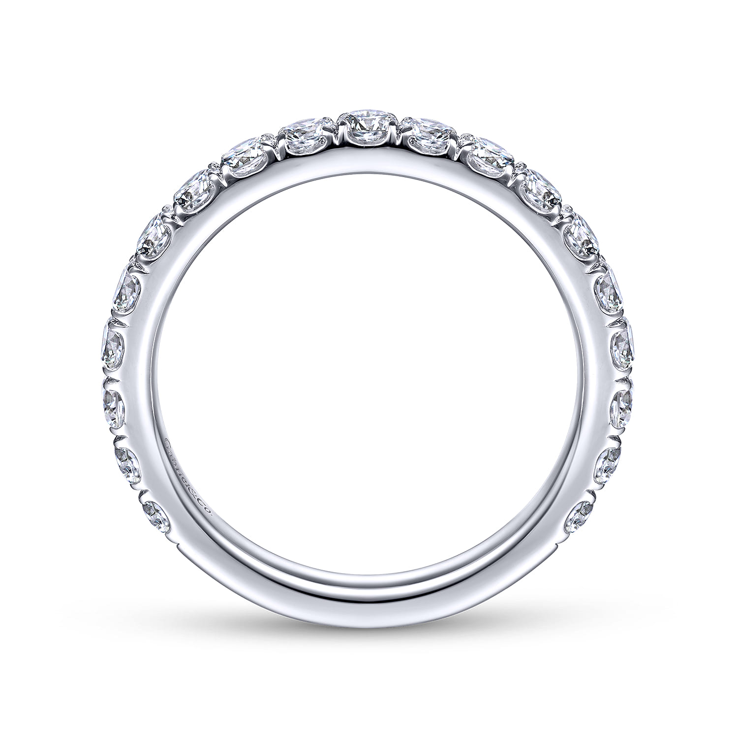 14K White Gold Matching Wedding Band - 0.92 ct - Shot 2
