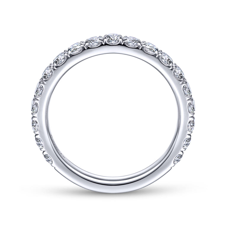 14K White Gold Matching Wedding Band - 0.92 ct - Shot 2