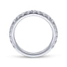 14K White Gold Matching Wedding Band - 0.92 ct