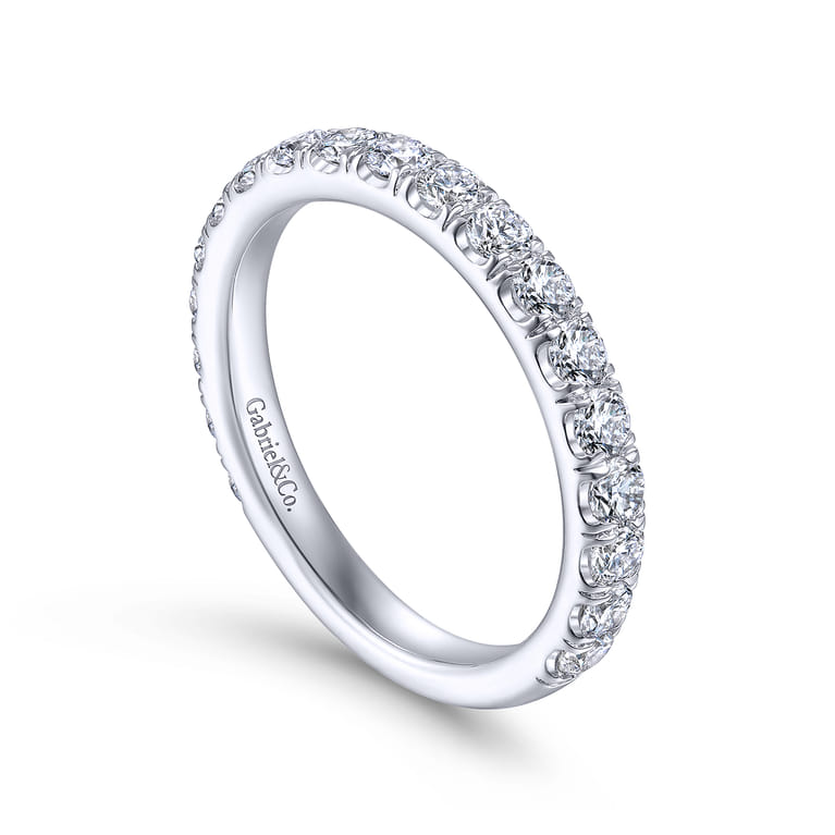 14K White Gold Matching Wedding Band - 0.92 ct - Shot 3