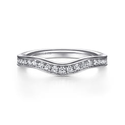 14K White Gold Matching Wedding Band