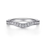 14K White Gold Matching Wedding Band - 0.25 ct