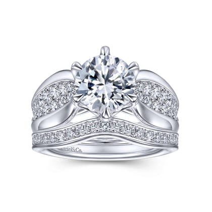 14K White Gold Matching Wedding Band
