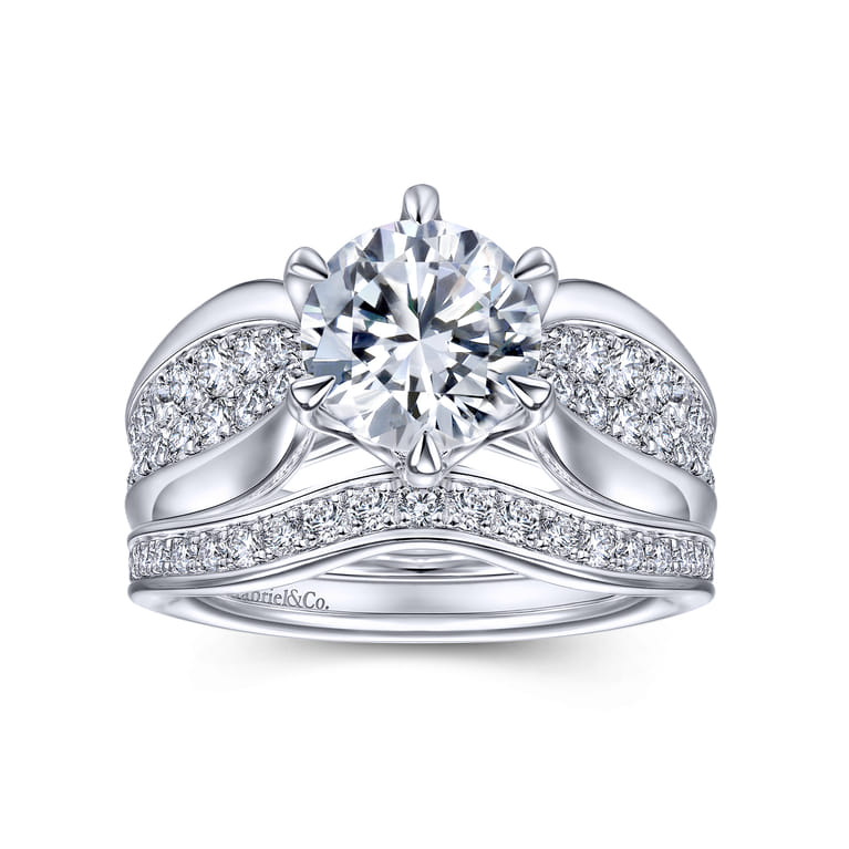 14K White Gold Matching Wedding Band - 0.25 ct - Shot 4