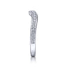 14K White Gold Matching Wedding Band - 0.25 ct
