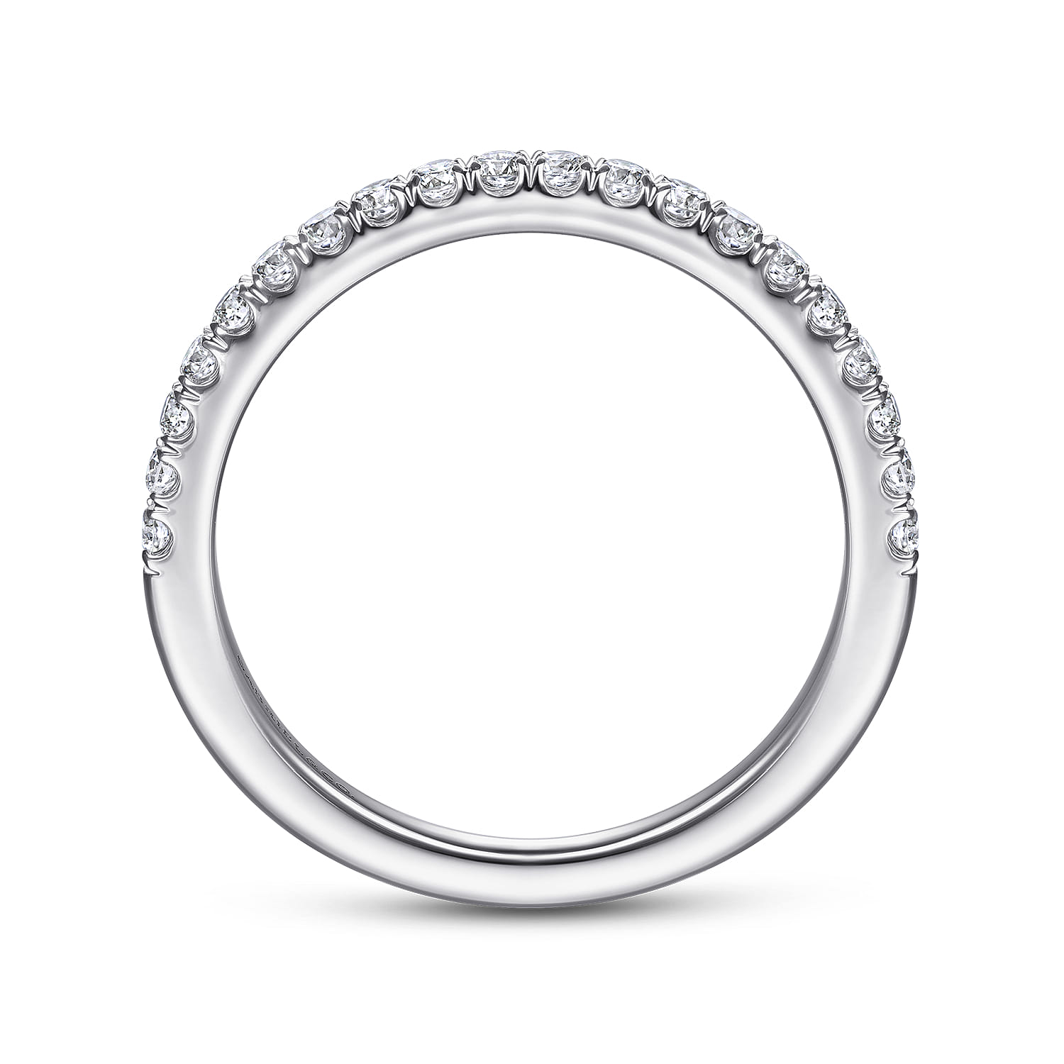 14K White Gold Matching Wedding Band - 0.28 ct - Shot 2
