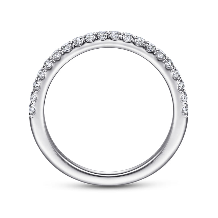 14K White Gold Matching Wedding Band - 0.28 ct - Shot 2
