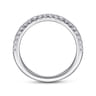 14K White Gold Matching Wedding Band - 0.28 ct
