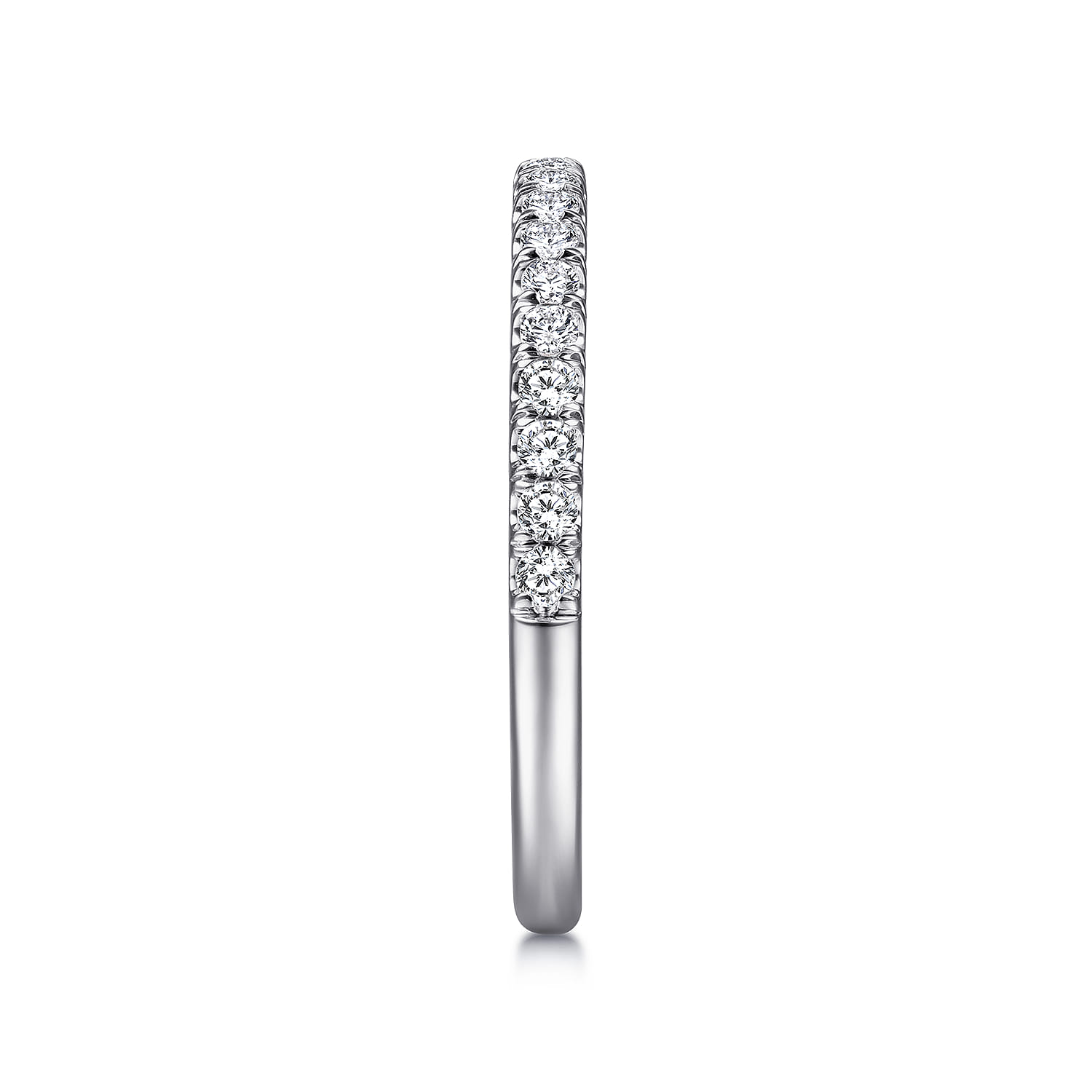 14K White Gold Matching Wedding Band - 0.28 ct - Shot 5