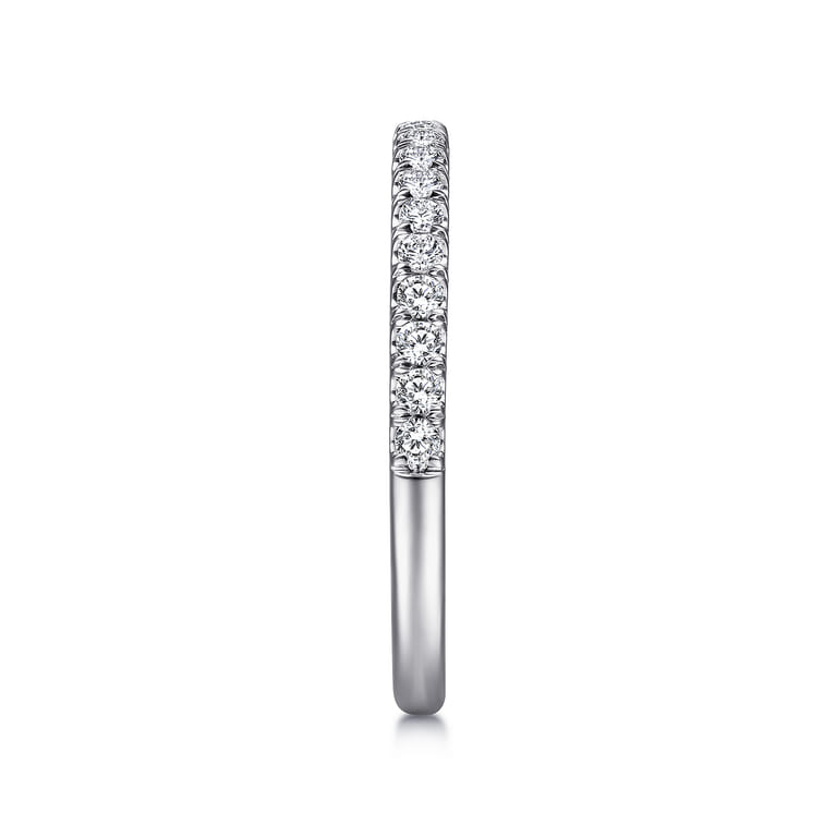 14K White Gold Matching Wedding Band - 0.28 ct - Shot 5