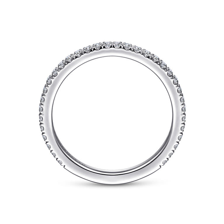 14K White Gold Matching Wedding Band - 0.28 ct - Shot 2