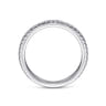 14K White Gold Matching Wedding Band - 0.28 ct