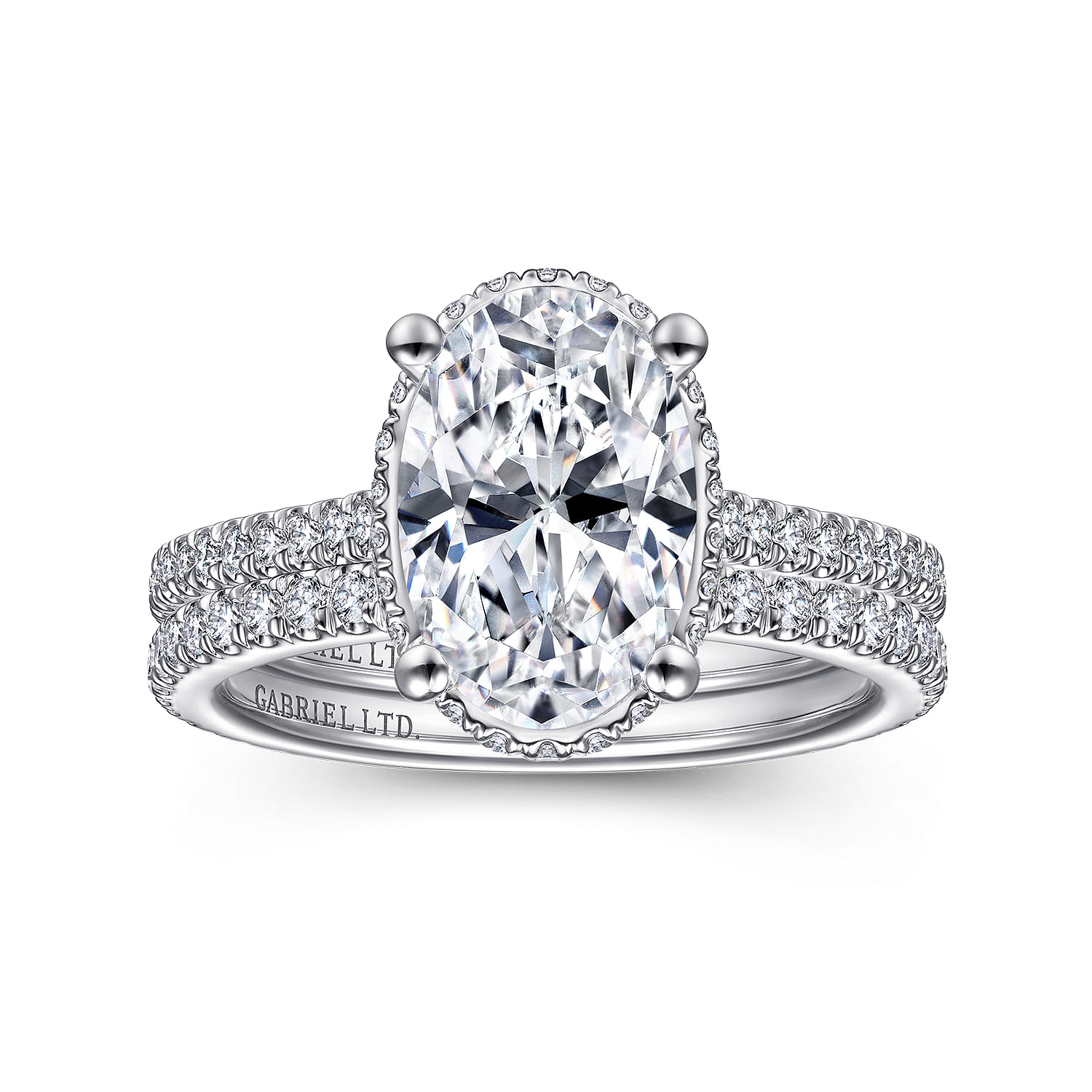 14K White Gold Matching Wedding Band - 0.28 ct - Shot 4