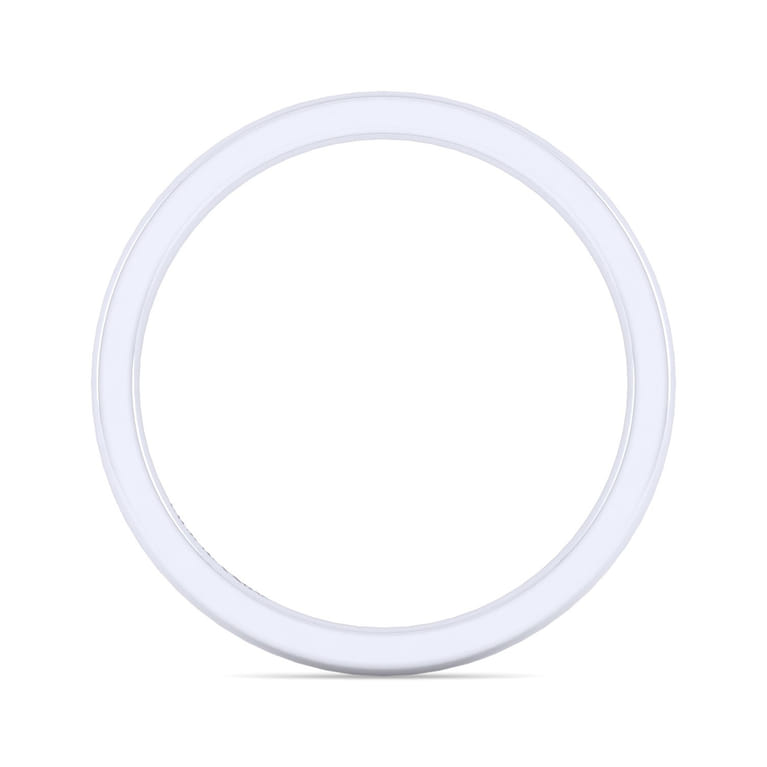 14K White Gold Matching Wedding Band - Shot 2