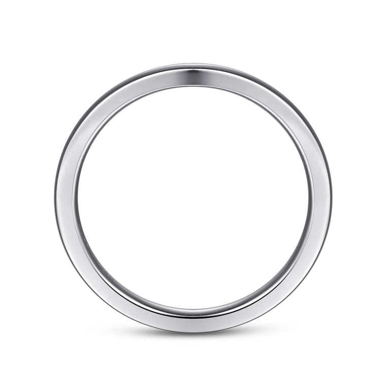 14K White Gold Matching Wedding Band - Shot 2