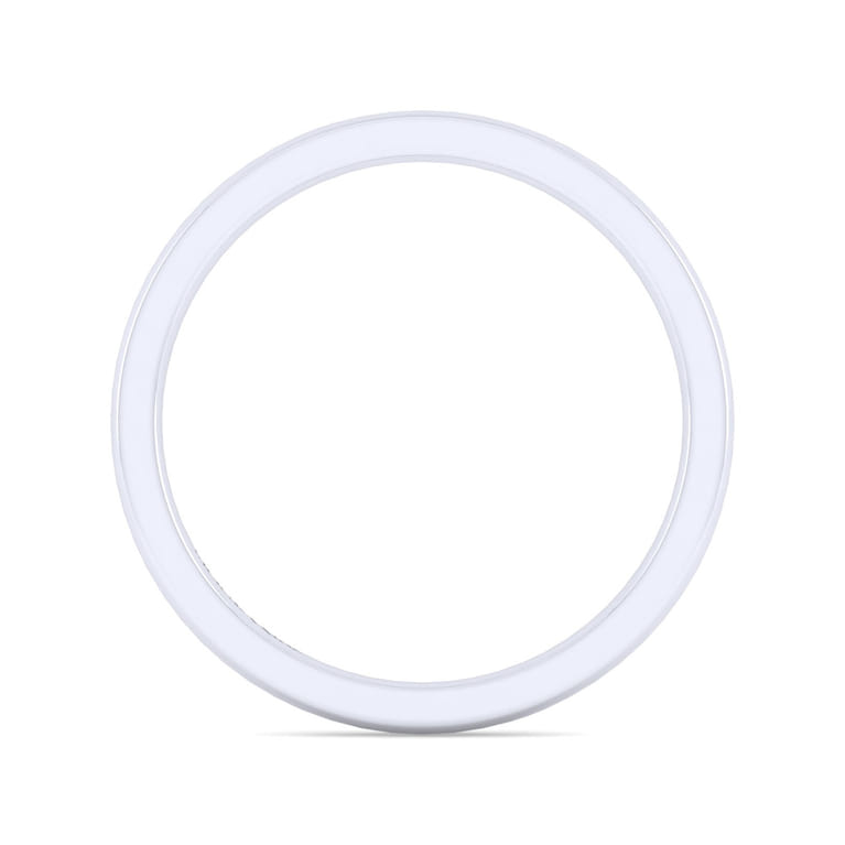 14K White Gold Matching Wedding Band - Shot 2