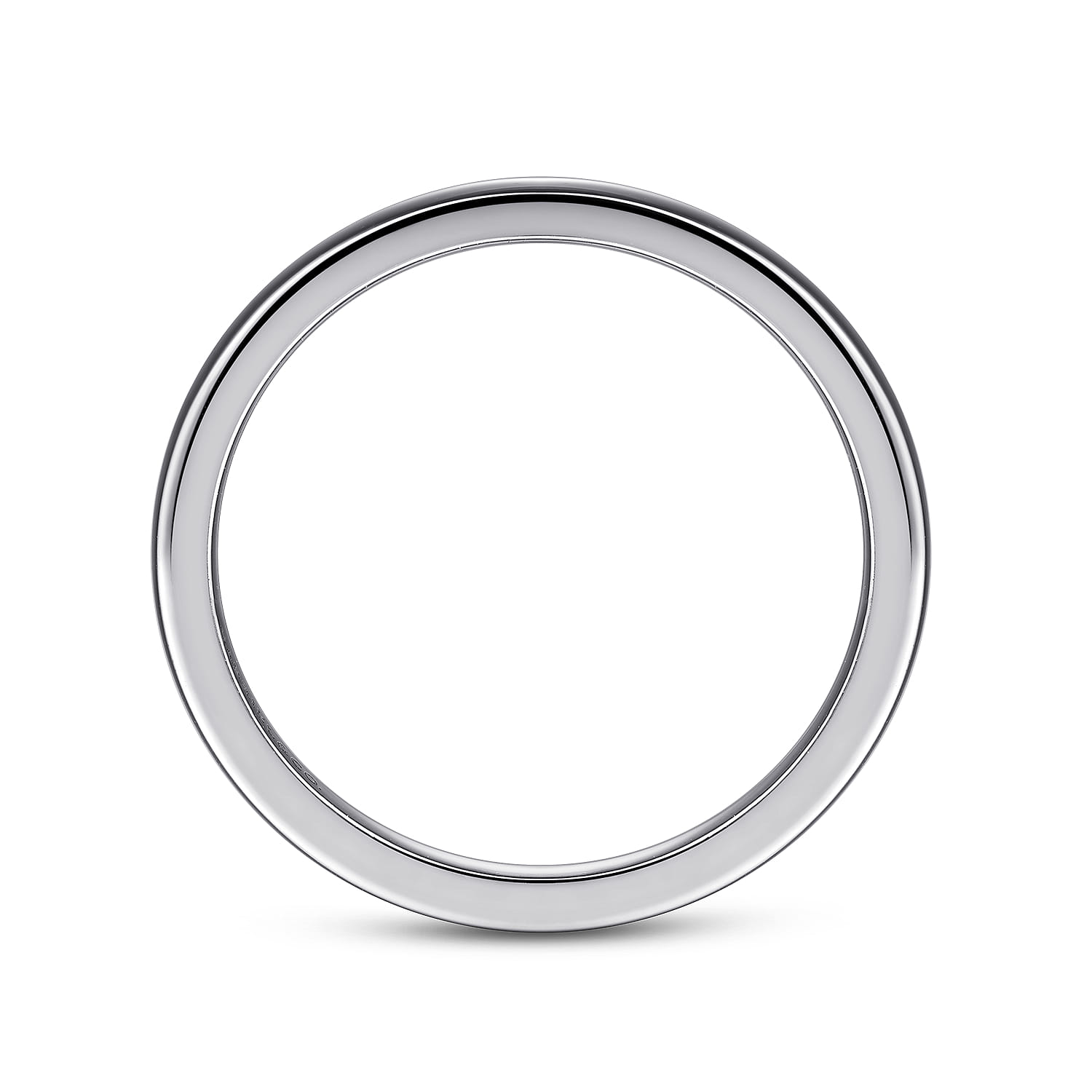 14K White Gold Matching Wedding Band - Shot 2