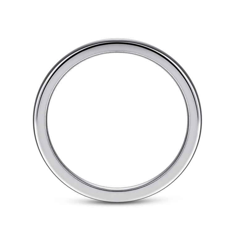 14K White Gold Matching Wedding Band - Shot 2