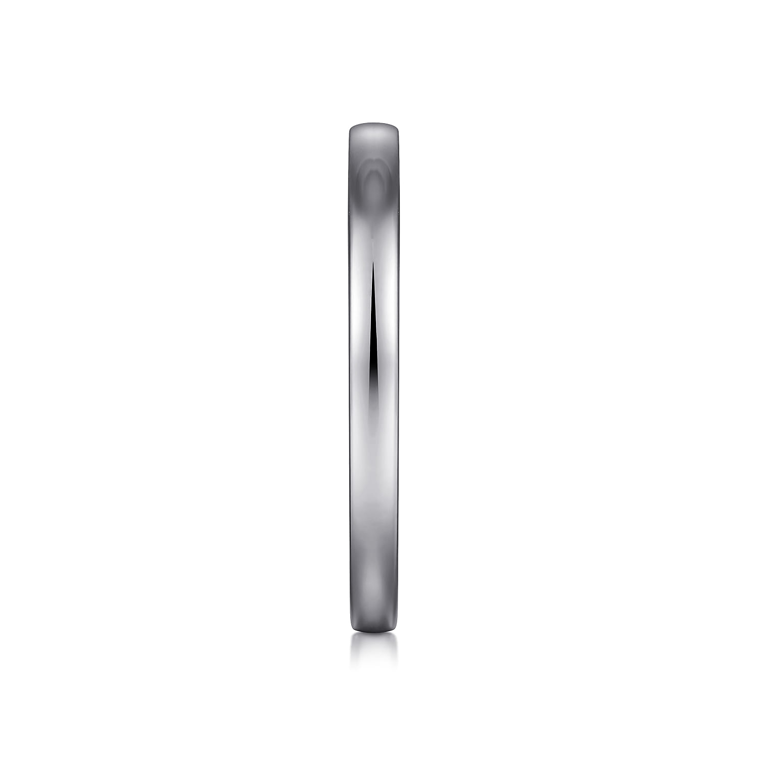 14K White Gold Matching Wedding Band - Shot 5