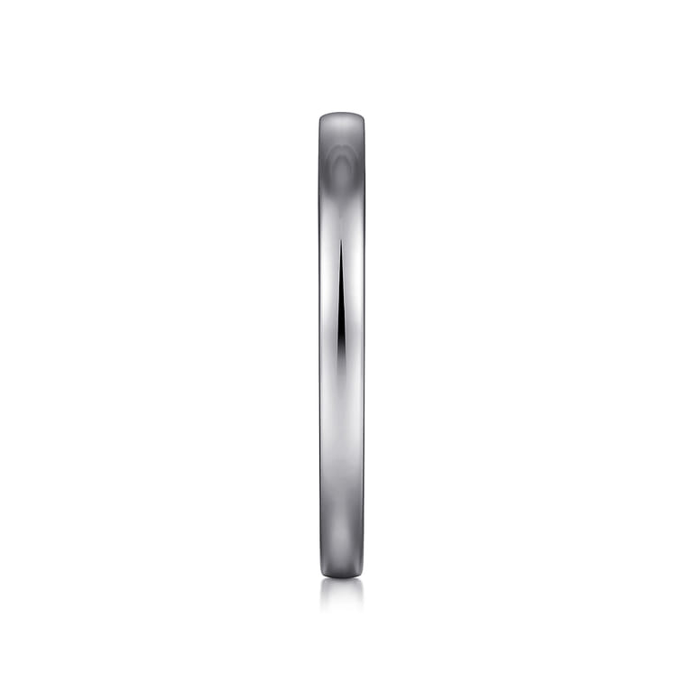 14K White Gold Matching Wedding Band - Shot 5