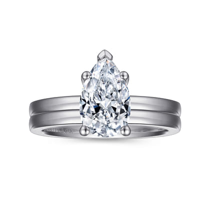 14K White Gold Matching Wedding Band