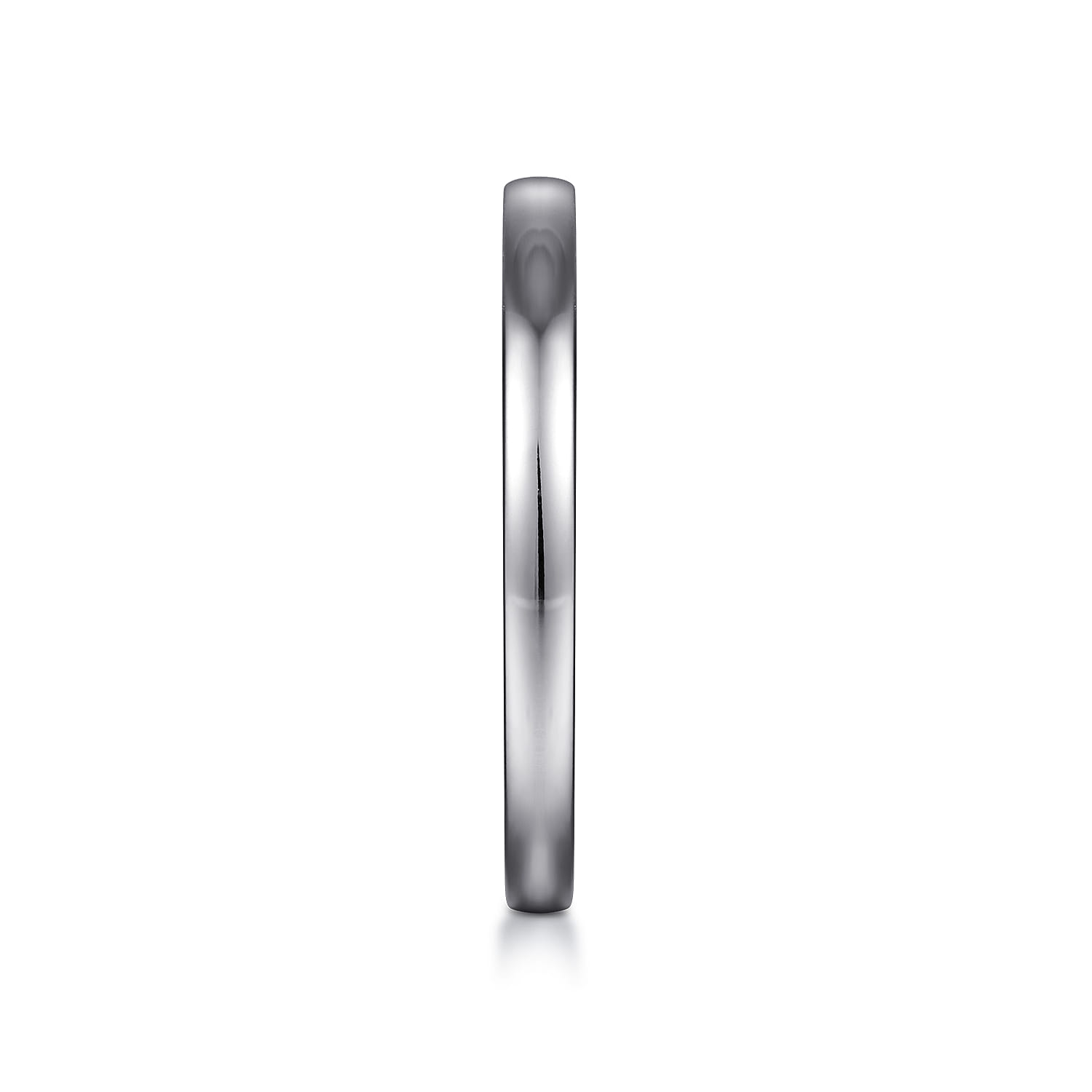 14K White Gold Matching Wedding Band - Shot 5