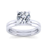 14K White Gold Matching Wedding Band