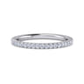 14K White Gold Matching Wedding Band - 0.22 ct