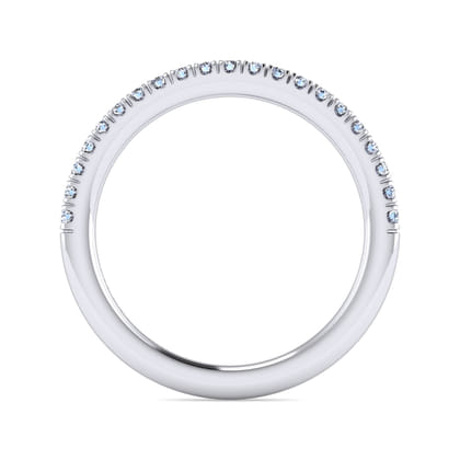 14K White Gold Matching Wedding Band