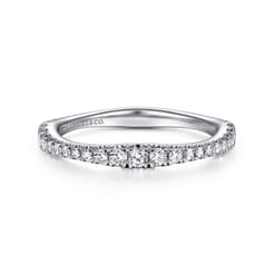 14K White Gold Matching Wedding Band