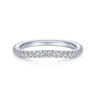 14K White Gold Matching Wedding Band - 0.21 ct