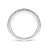 14K White Gold Matching Wedding Band - 0.21 ct