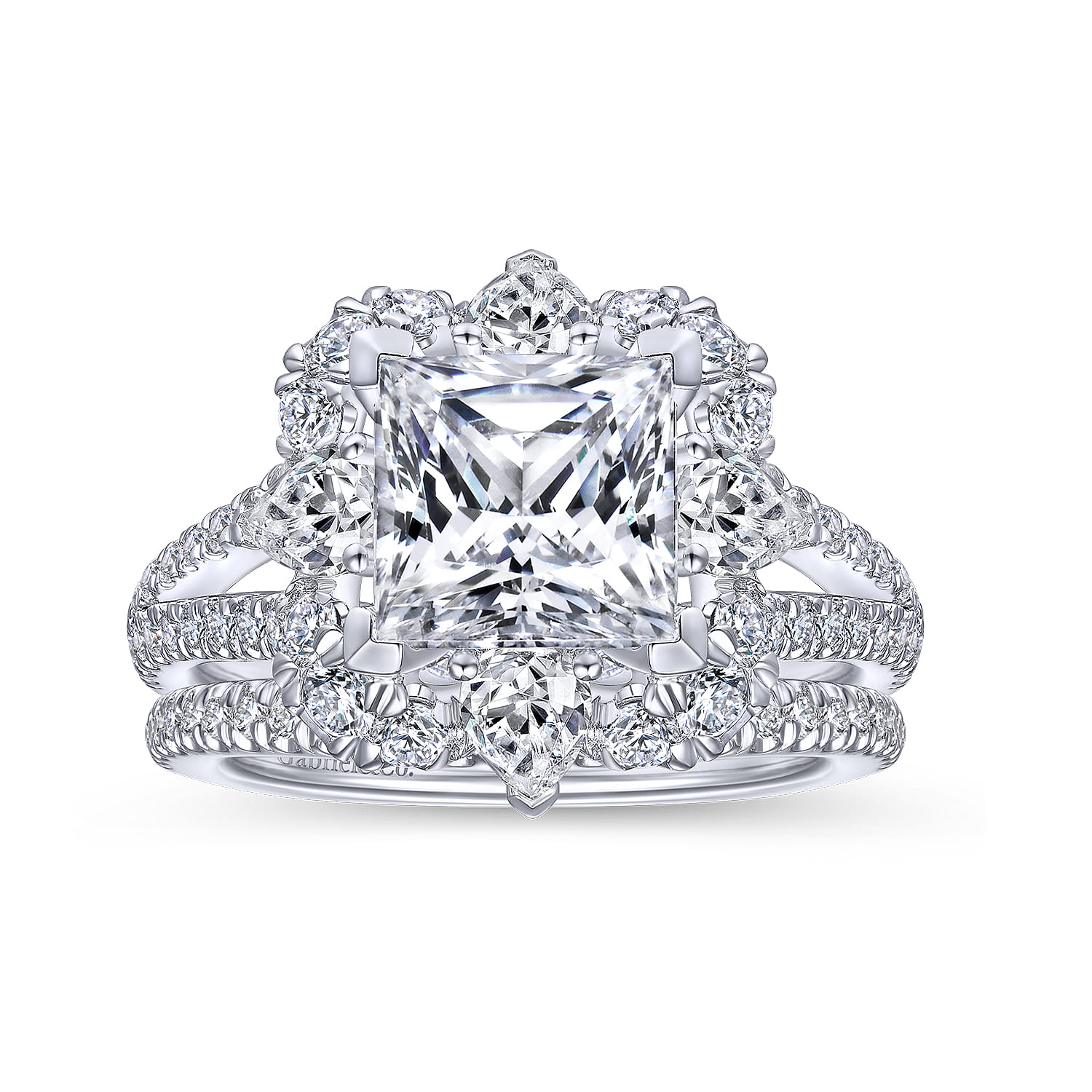 14K White Gold Matching Wedding Band - 0.21 ct - Shot 4