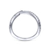 14K White Gold Matching Wedding Band - 0.39 ct