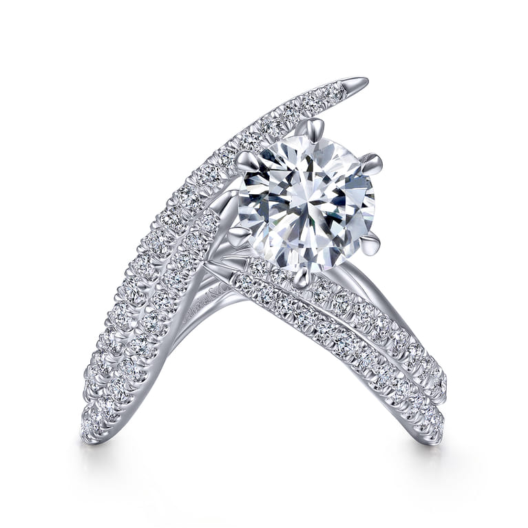 14K White Gold Matching Wedding Band - 0.39 ct - Shot 4