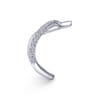 14K White Gold Matching Wedding Band - 0.39 ct