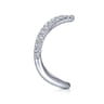 14K White Gold Matching Wedding Band - 0.42 ct