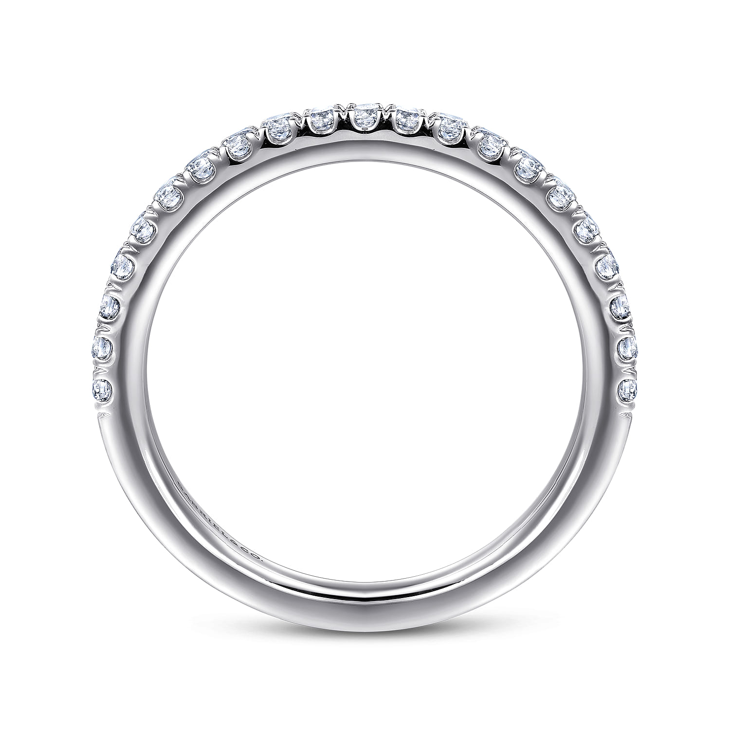 14K White Gold Matching Wedding Band - 0.3 ct - Shot 2