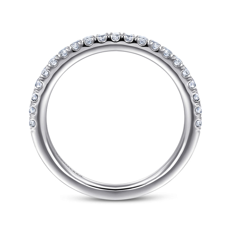 14K White Gold Matching Wedding Band - 0.3 ct - Shot 2