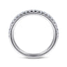 14K White Gold Matching Wedding Band - 0.3 ct