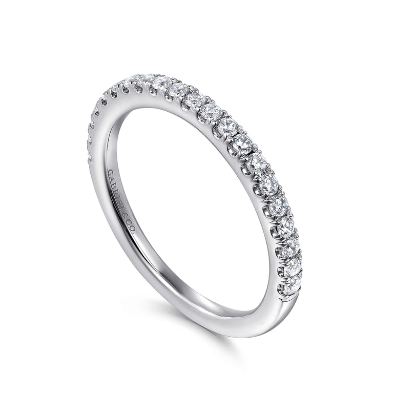 14K White Gold Matching Wedding Band - 0.3 ct - Shot 3