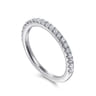 14K White Gold Matching Wedding Band - 0.3 ct