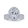 14K White Gold Matching Wedding Band - 0.3 ct