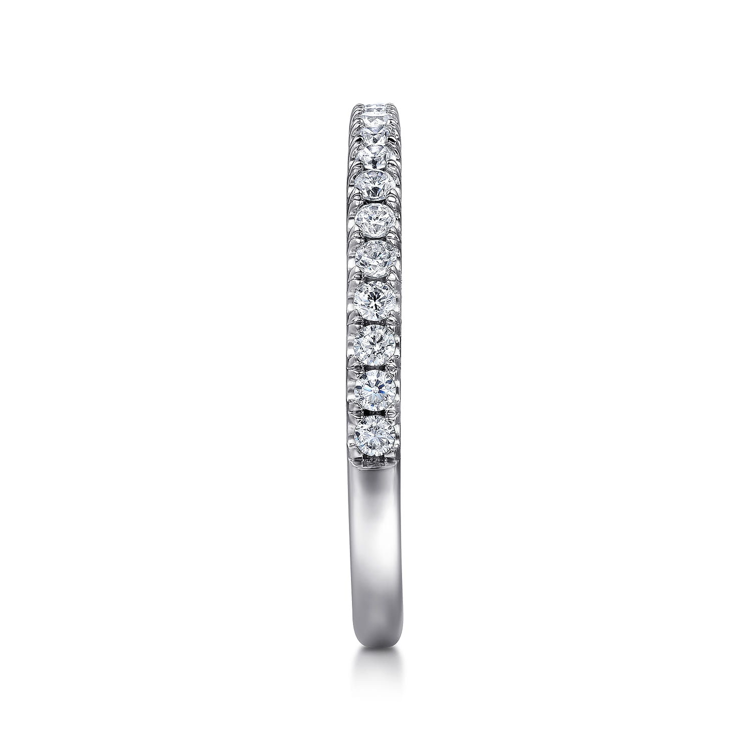 14K White Gold Matching Wedding Band - 0.3 ct - Shot 5