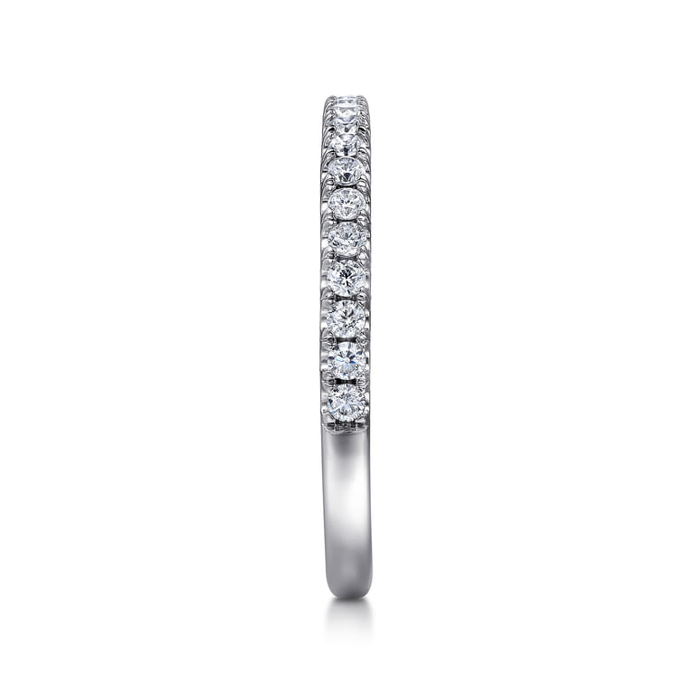 14K White Gold Matching Wedding Band - 0.3 ct - Shot 5