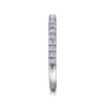 14K White Gold Matching Wedding Band - 0.3 ct