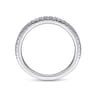 14K White Gold Matching Wedding Band - 0.25 ct